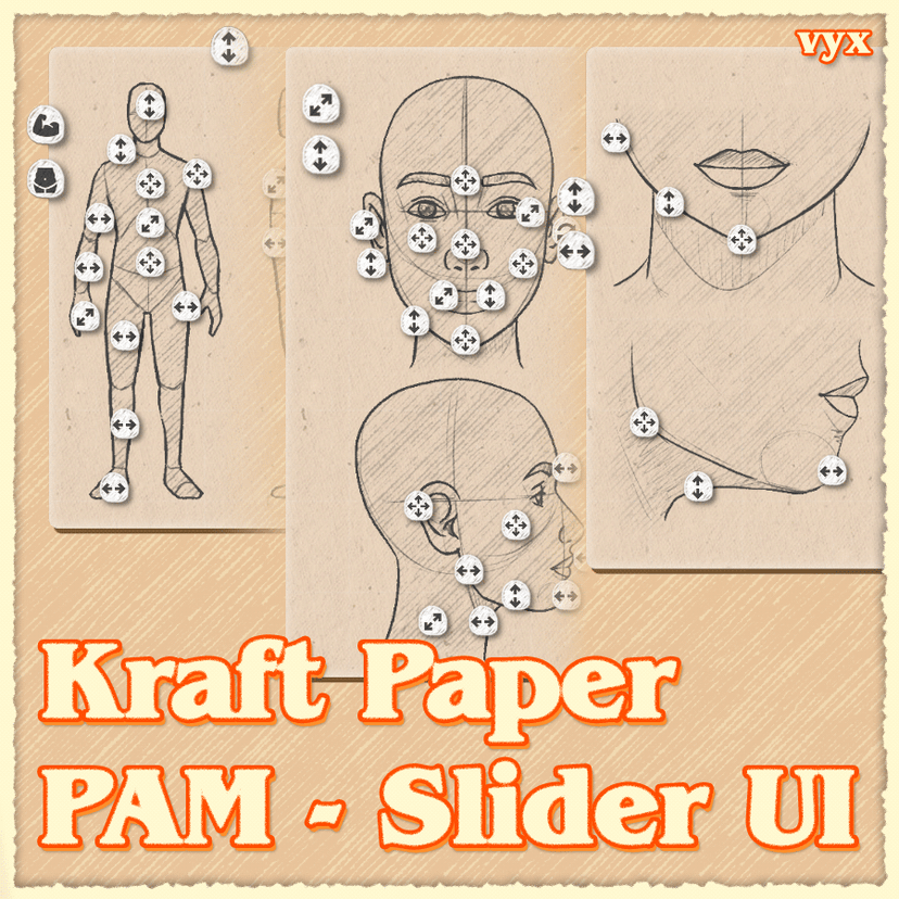 [vyx] PAM Sliders UI - Kraft Paper