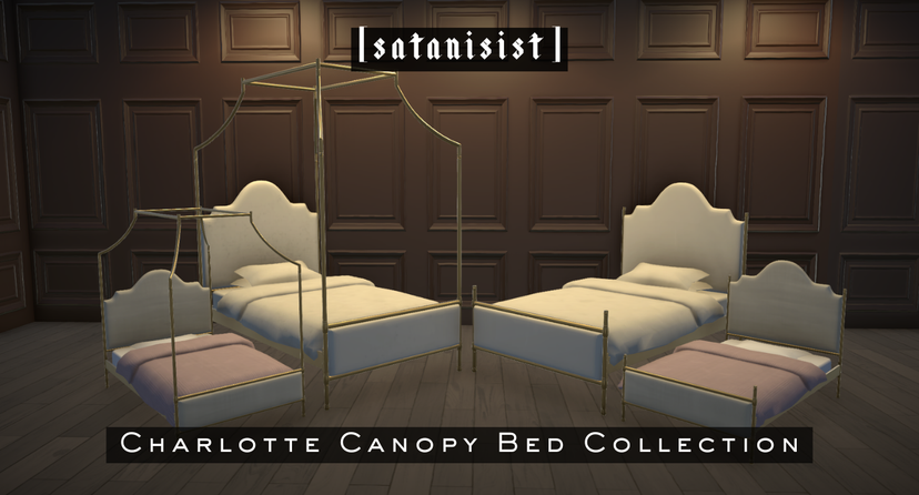 [satanisist] Charlotte Canopy Bed Collection