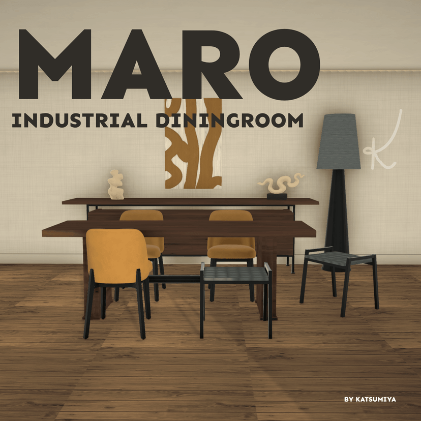 MARO Dining Room Set | Industrial Furniture CC