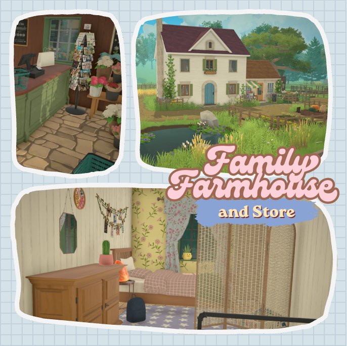 Cosy Family Farm & Shop | No CC | No Mods
