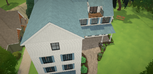 Blue Modern Mansion