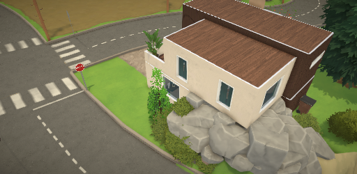 Modern House on Rocks