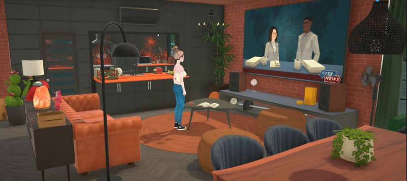 Modern Apartment Orange/Black