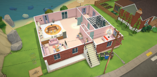 Family pink home