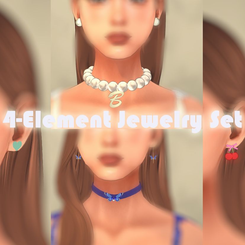 [Bear]4-Element Jewelry Set