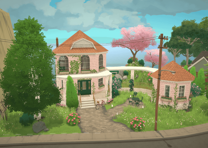 Cute Pink Not-a-Box House