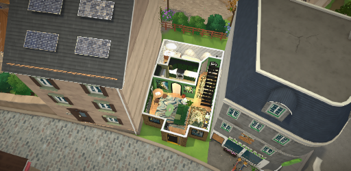 In between buildings