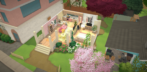 Pink Surburbian House