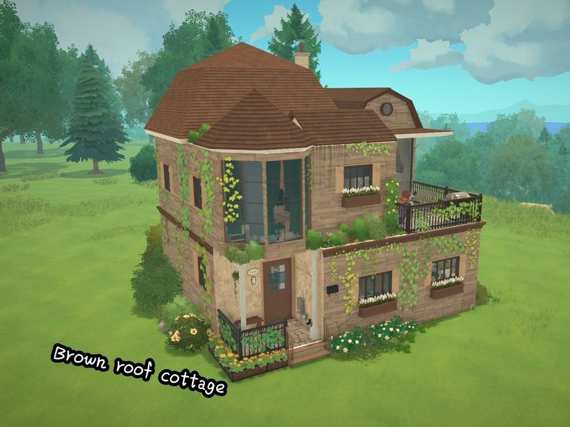 Brown roof cottage